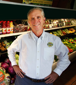 Terry Brett, founder and owner of Kimberton Whole Foods. (picture courtesy of Grid Magazine.)