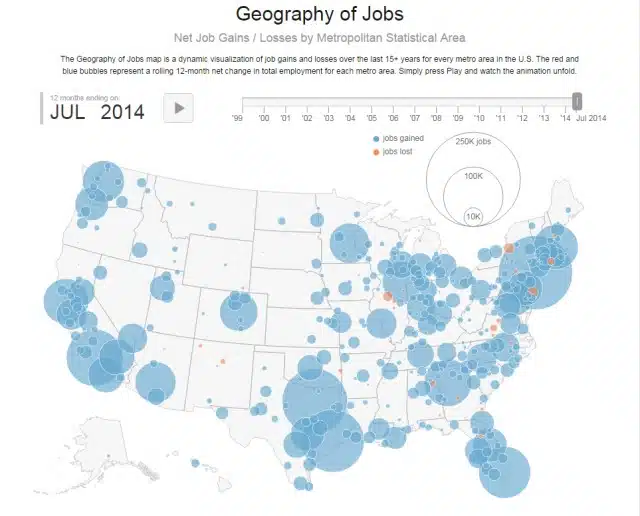 Chart of the Day: Tracking the Geography of Job Growth