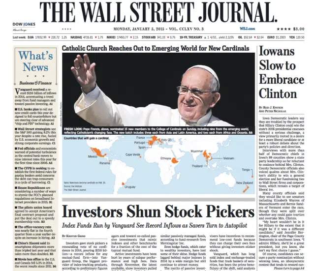 Vanguard’s 6 Billion Inflow Seen As No Confidence Vote For Hedge Funds, Stock Pickers