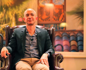 Jeff Bezos in his thinking chair. via photo credit: Jeff Bezos via photopin (license)