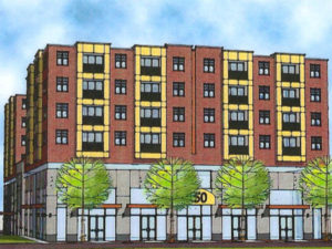 A proposed seven-story development in Downingtown is stirring debate.
