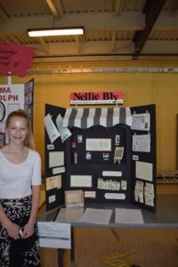 Jenna Spray's Nelly Bly exhibit is heading to the National History Day nationals competition.