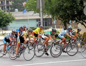 Cyclycists racing down the streets of Pottstown.--via Daily Local News.