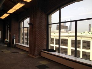 The view from the new offices includes the Amtrak headquarters---via Juliana Reyes.