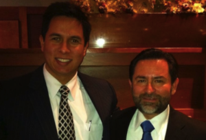 Miguel with Carlos Giralt Cabrales, Cónsul of Mexico in Philadelphia.