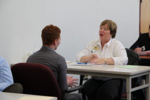 Representatives of each automotive company at ACE were onsite to conduct mock interviews with students.