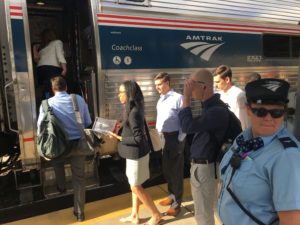 Hundreds of Chester County residents also board Amtrak trains at Paoli Station each day.