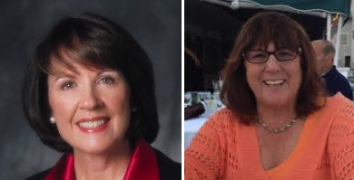 Terry Woodman (l) is Vice Chairman of Malvern Federal Saving Bank's Board, Cindy Leitzell (r) serves on the same board.