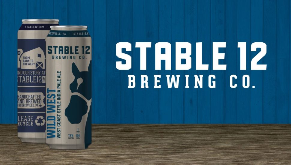 craft microbrew can horse 8 different beer labels "Stable 12" Phoenixville Pa 