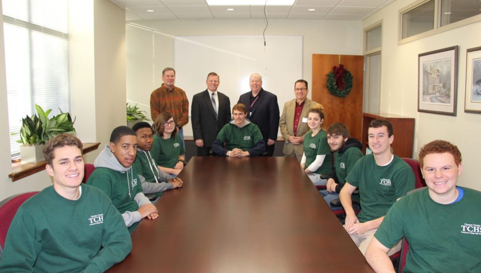 College-Bound Carpentry Students from TCHS Get Seat at Executive Table They Built