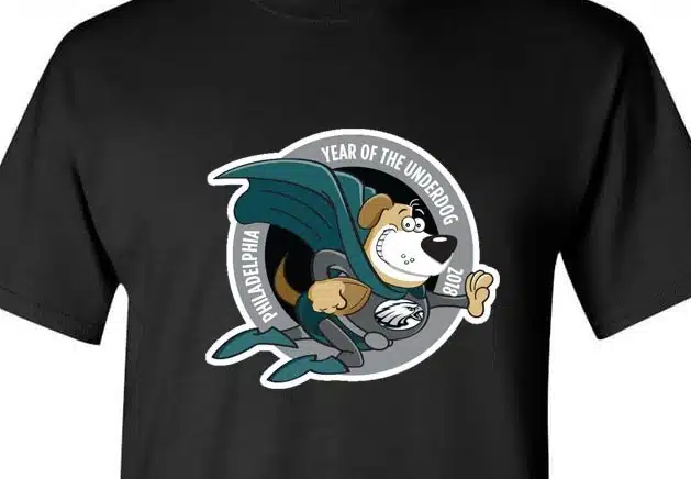 Order Your Eagles Underdog T-Shirt from West Chester’s Blue Dog Printing & Design