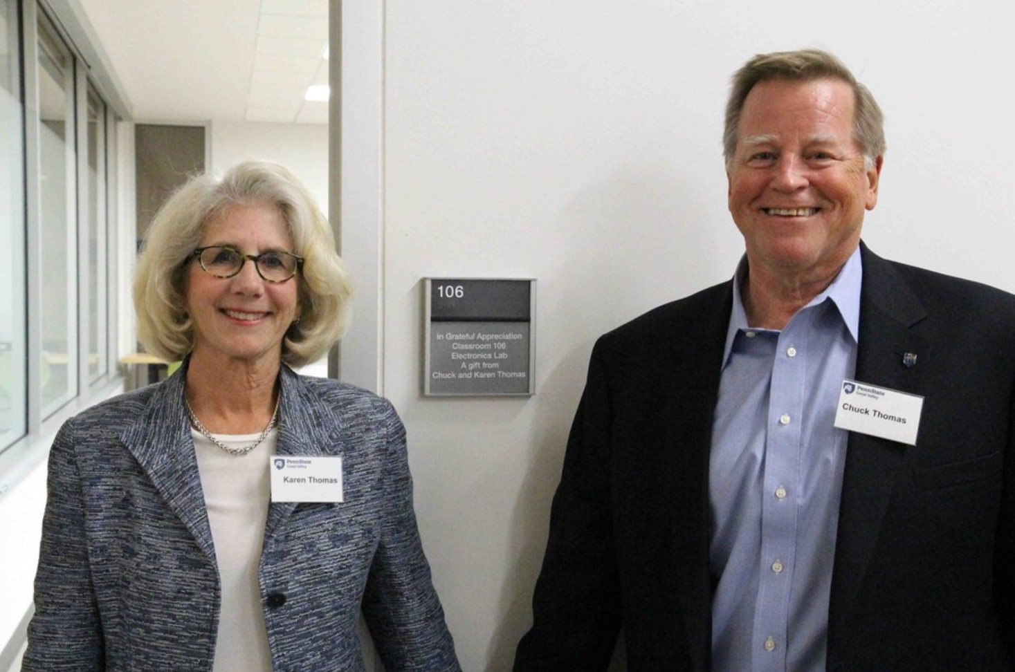 Former Faculty Member, His Wife Make $200,000 Commitment to PSGV’s Electronics Lab