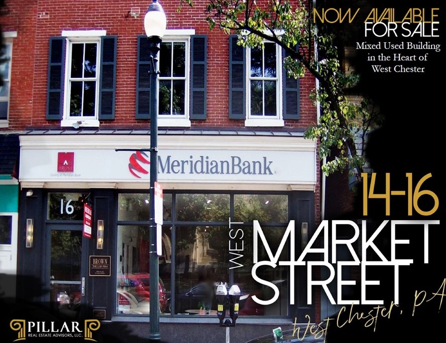 VISTA RE Commercial Property: Rare Mixed-Use Property in Downtown West Chester