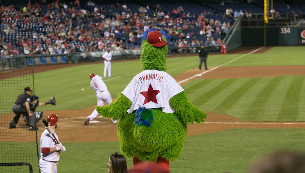 Phillie Phanatic Welcomed Malvern Prep Grad Phil Gosselin to the Phillies Before He Was Even Born