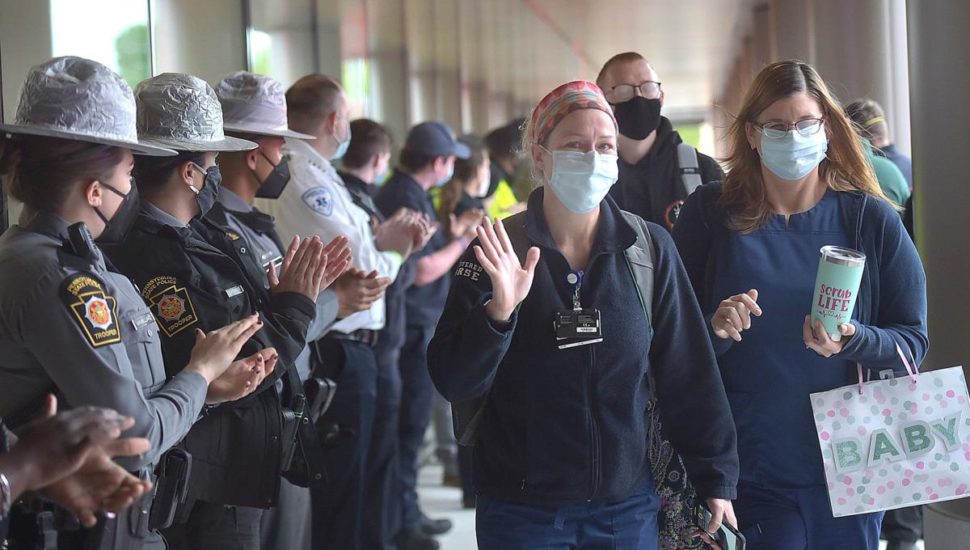 First Responders Salute Front-Line Workers at Chester County Hospital