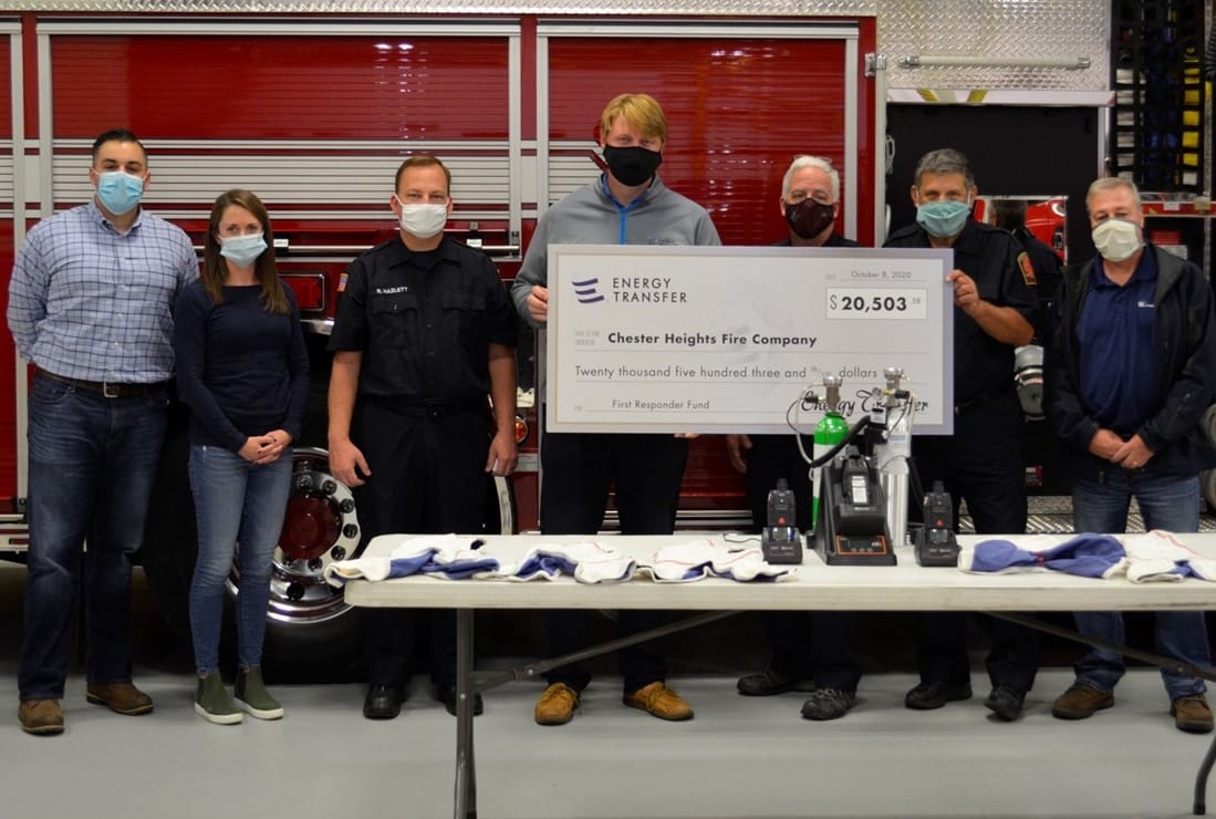 Energy Transfer Grants $20,503.58 to Local Fire Company for Emergency Equipment