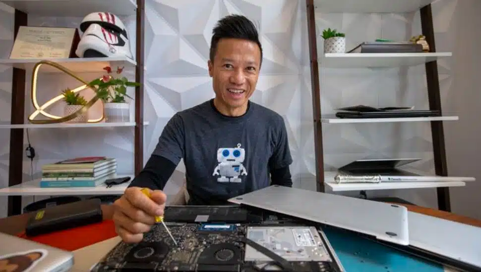 Laptops Are Better, Faster, Stronger in This Local Man’s Hands … and Free to Those Who Need Them