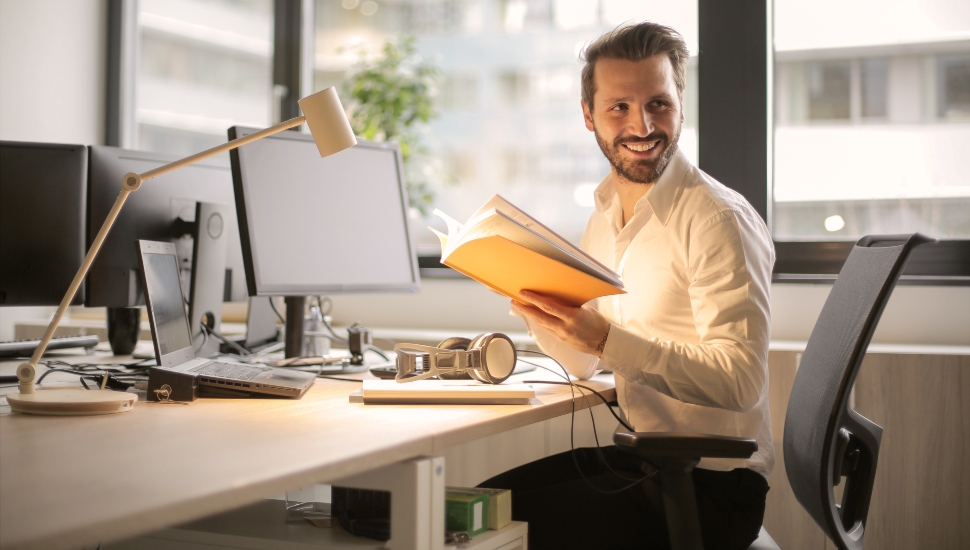 Young Professional at a desk