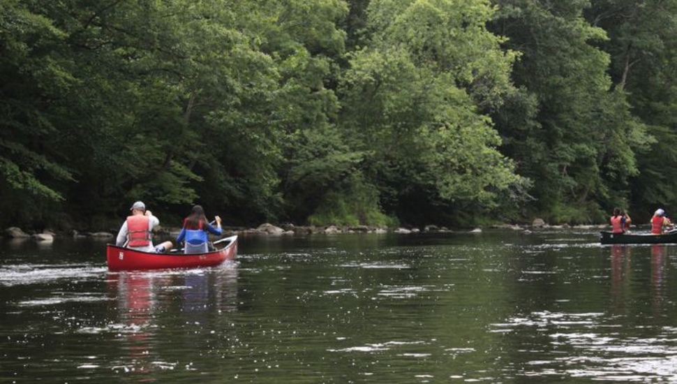 Canoeing down the Brandywine Creek in Beaver Valley