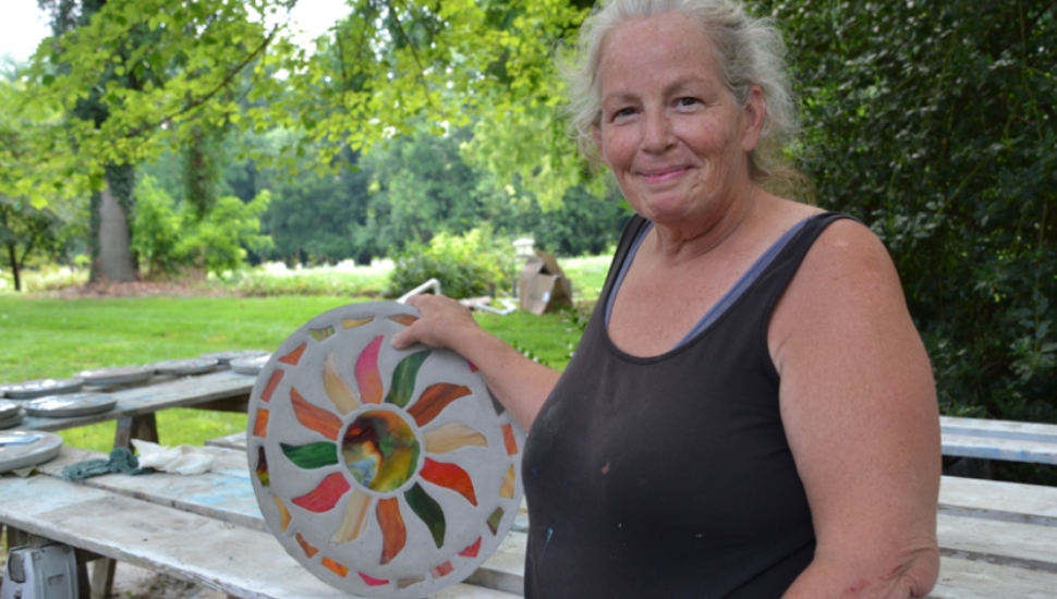 West Grove Insurance Pro, Inspired by a Sack of Cement and Some Glass Shards, Traded Actuary Tables for Art