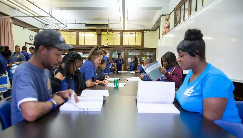 Students studying at the Pennsylvania Institute of Technology which just added to its trustee board.