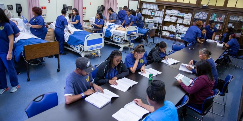 Nursing students at the Pennsylvania Institute of Technology