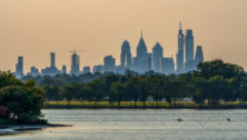 Philadelphia Skyline as seen from Cooper River Park.