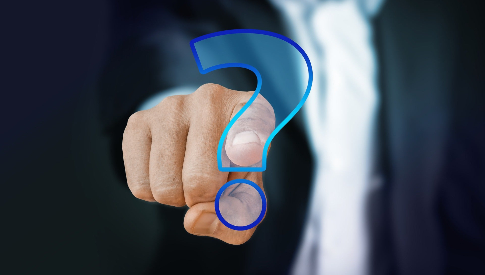 Man asking questions