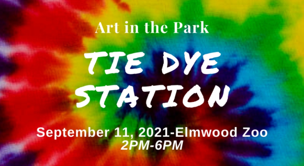 Tie Dye Station Art in the Park