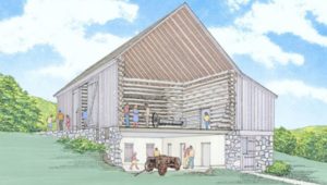 jones log barn living history center