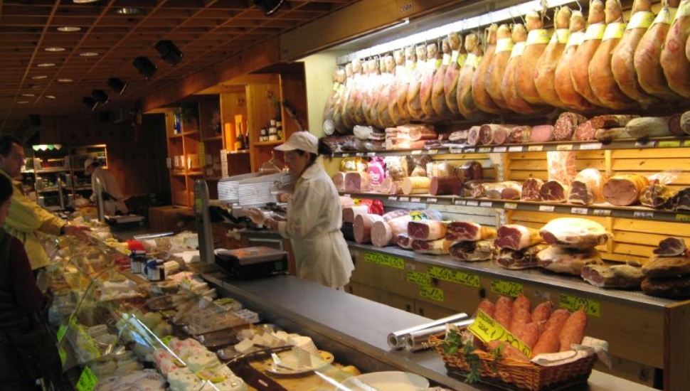 supermarket meat counter