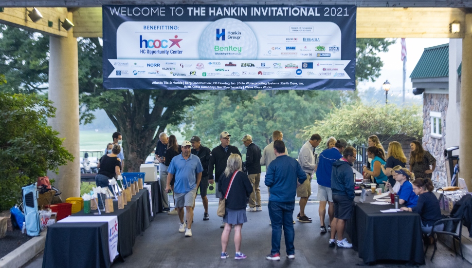 golf tournament check-in