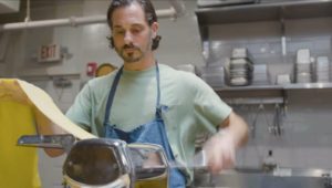 man making pasta