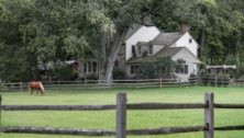farmhouse with horse
