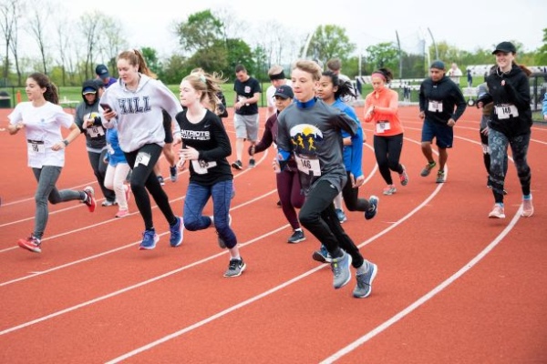 Kids running at Take it to the river.