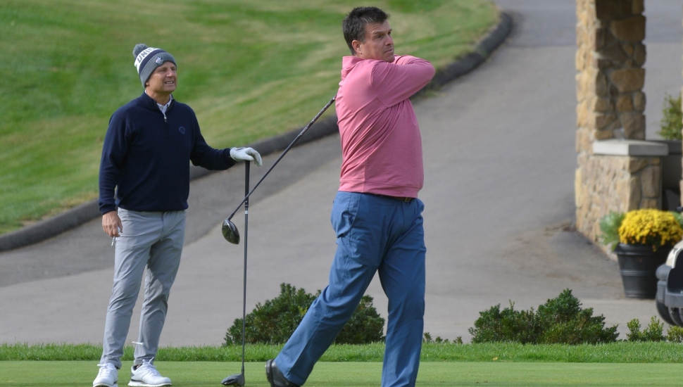 two golfers