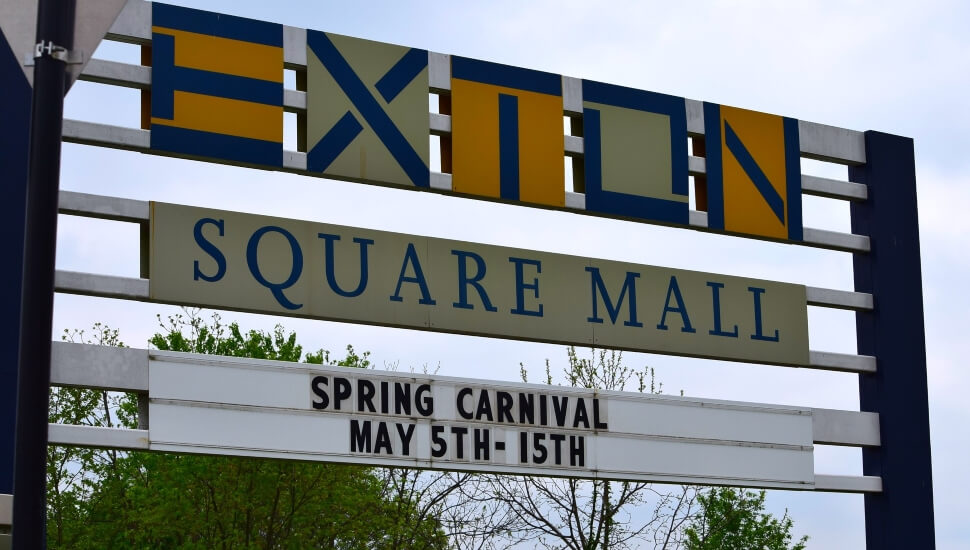 Exton Square Mall sign