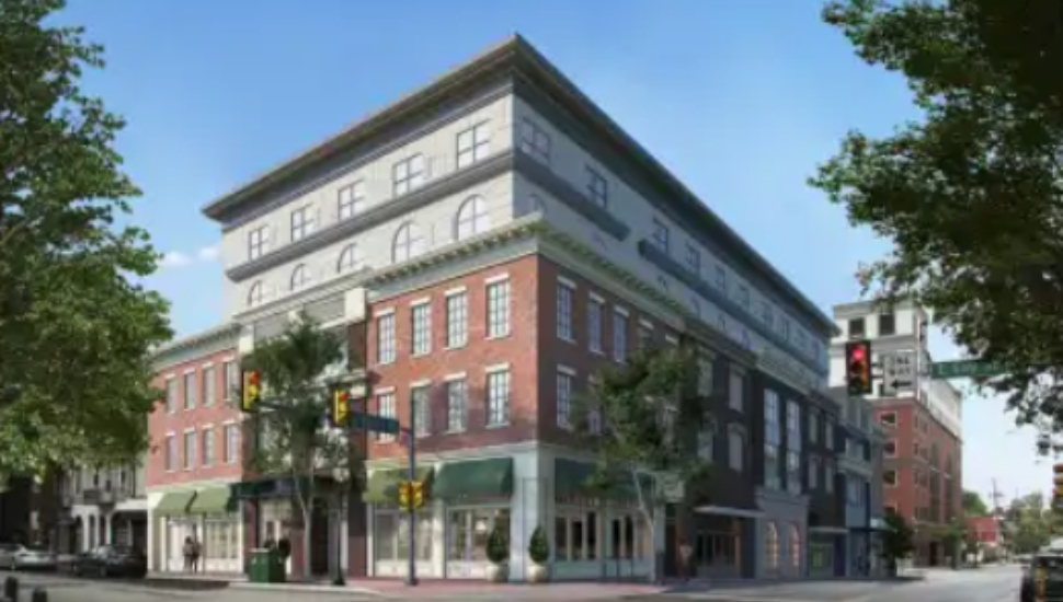 brick building on a street corner