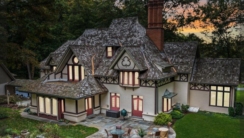 European Flair Abounds in This Tudor-Style Manor That Just Hit the Market in Malvern