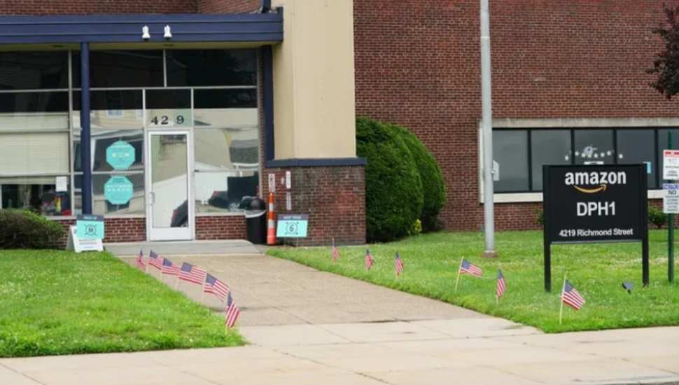 building with sidewalk flags