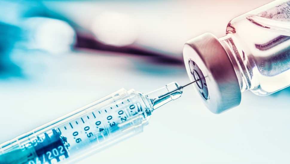 syringe in a vial