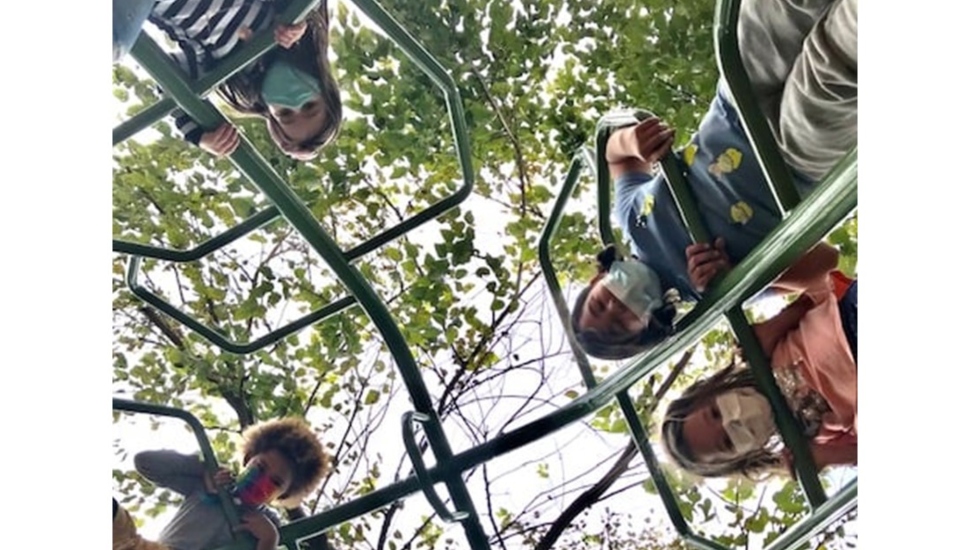children on playground