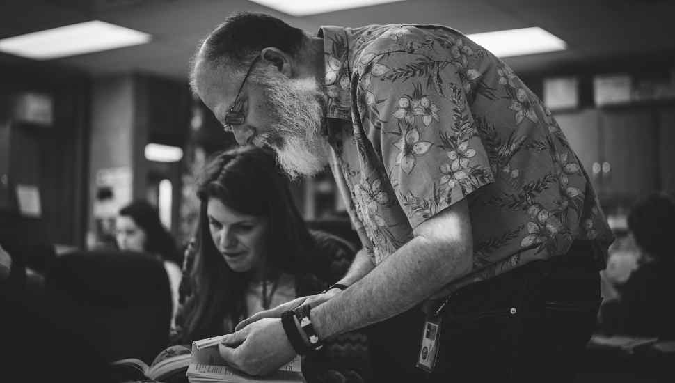 man in hawaiian shirt