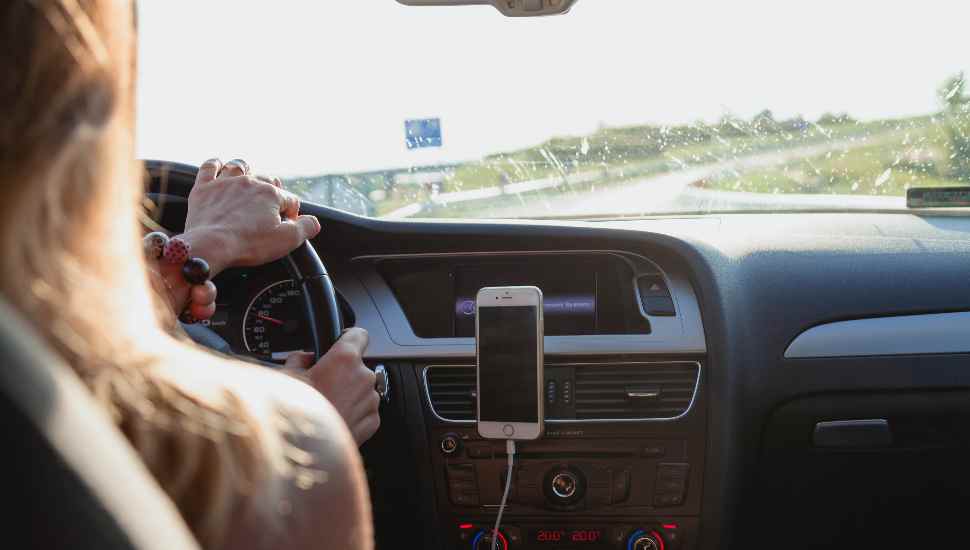 woman in a driver's seat