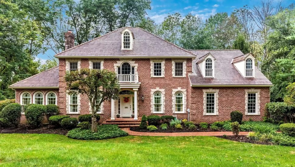 Malvern Bank House of the Week: Stylish Brick Colonial Tucked Away in Willistown Township