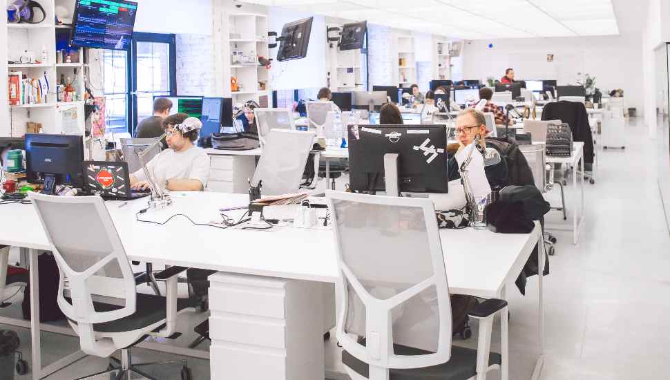 busy office
