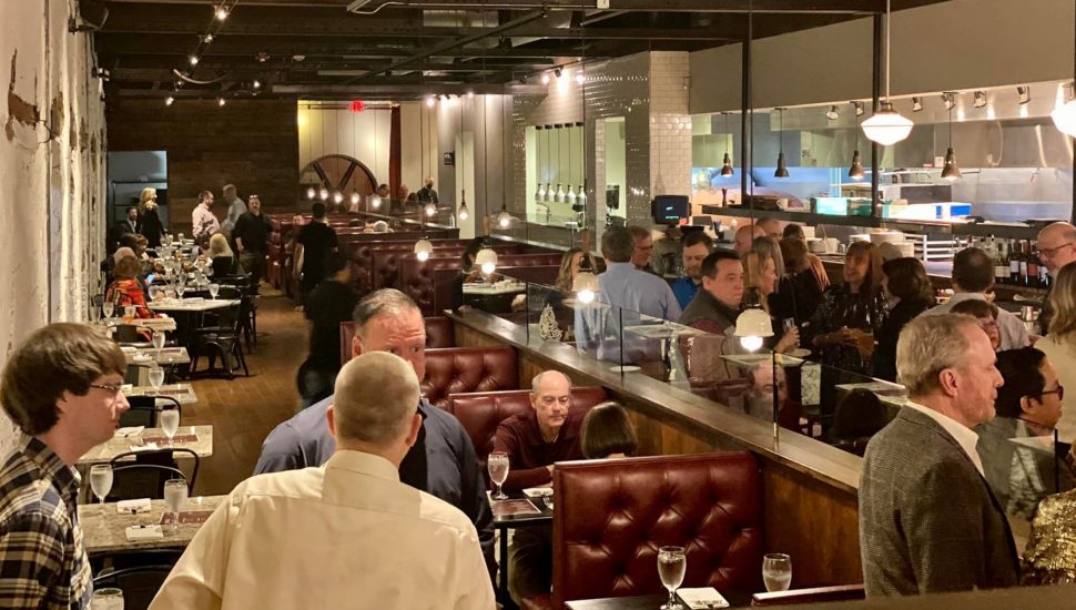 crowded restaurant