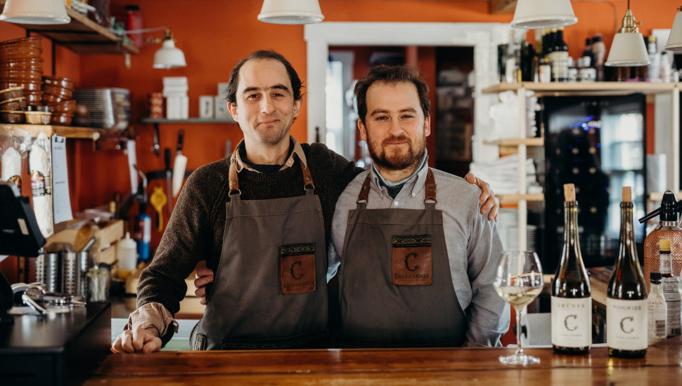 Pallares brothers in Casa Carmen