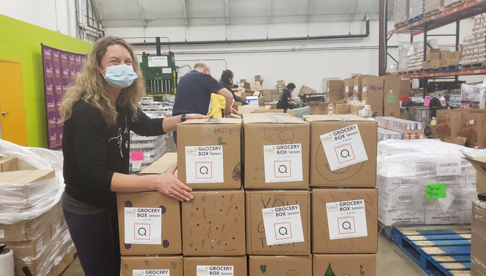 food bank workers