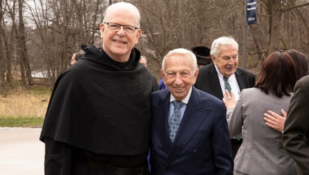  Head of School, Rev. Donald F. Reilly, O.S.A., D.Min. and Vic Maggitti.